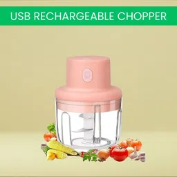 roar Mini Rechargeable Chopper, Electric Chopper for Onion, Garlic and VegetableA169 Electric Vegetable & Fruit Chopper-picture-27
