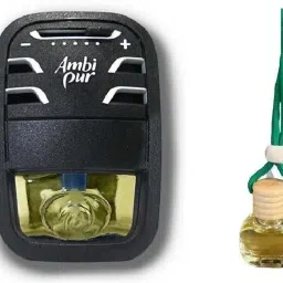 Car Air Freshener-Exotic Jasmine, Starter Kit Essential oil hanging Perfume Blocks, Diffuser Set-3