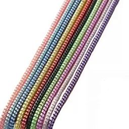 Linnet Spiral Triple Color [ 2 Pcs] 1 Meter Protector // Saver for Cables & Earphones Cable Protector-image-38