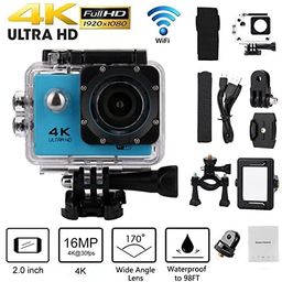 Techking Sports Action Camera 30M Underwater Waterproof Camera 4K WiFi 16MP with Adjustable View Angle WiFi OS, 170 Degree HD Wide Angle Lens, 16 MP CMOS Image Sensor - White(1 year warranty) image 4