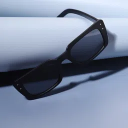 French Accent Men Rectangle Sunglasses with UV Protected Lens SUM23FA_HSSG1081-image-1