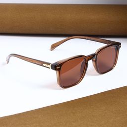 ROYALTAIL Unisex Rectangle Sunglasses with UV Protected Lens RT-SUNG-120-57