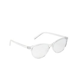GARTH Unisex Clear Lens & White Cateye Sunglasses With UV Protected Lens-15