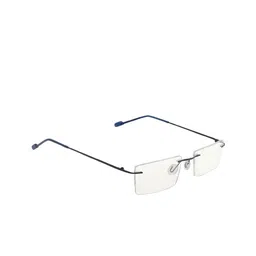 GARTH Unisex Clear Lens & Blue Rectangle Sunglasses With  UV Protected Lens-17