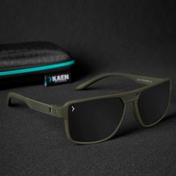 KAEN EYEWEAR Unisex Square Sunglasses with Polarised Lens KASKazC3-image-32