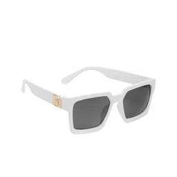 SCAGLIA Unisex Square Sunglasses with UV Protected Lens SCAG_GRYWHT_JM-15