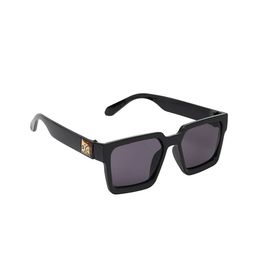 GARTH Square Sunglasses With UV Protected Lens GART_GRYBLK_JM-8
