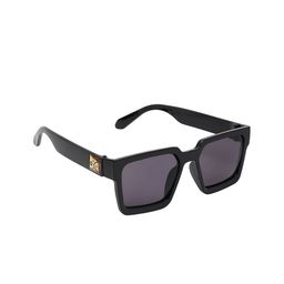 SCAGLIA Unisex Square Sunglasses with UV Protected Lens-SCAG_GRYBLK_JM-11
