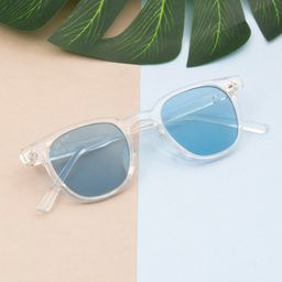 Ted Smith Unisex Wayfarer Sunglasses with UV Protected Lens OPAL_C9-38