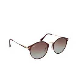 AISLIN Unisex Brown Lens & Brown Polarised UV Protected Oval Sunglasses-image-79