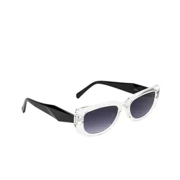 DressBerry Women Grey Lens & White Cateye Sunglasses With UV Protected Lens DB-JL9270-C7-45