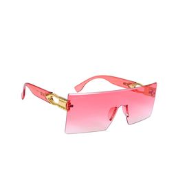 NuVew Unisex Rectangle Sunglasses with UV Protected Lens ES_15446-30-NW-4044-PNK-PKGL-RTWF-15