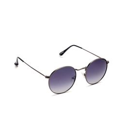 Roadies Unisex Blue Lens & Gunmetal-Toned Round Sunglasses with Polarised Lens-5