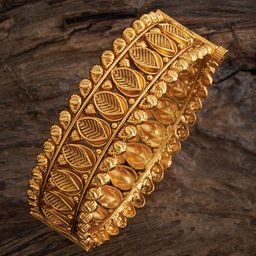 Kushal's Fashion Jewellery Gold Plated Ethnic Antique Bangles-30