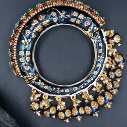 Anouk Gold Plated Bead Studded Ethnic Rajasthani Bangles-46