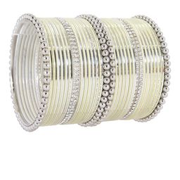 NMII Set Of 32 Zircon Gemstone Bangles-1
