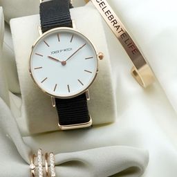 JOKER & WITCH Women French Beret Love Triangle Watch Gift Set-image-29