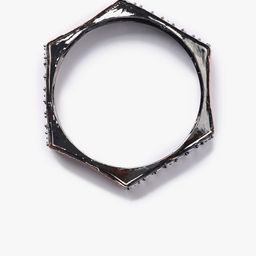 justpeachy Set Of 2 Silver-Plated AD-Studded Bangles image 3