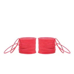 Arendelle Set Of 48 Pink Solid Bangles-19