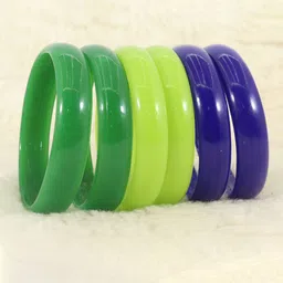NMII Set Of 12 Glass Kada Bangles image 3