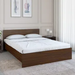 nilkamal Arthur Queen Size Bed in Walnut Finish-picture-34