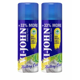 VI-JOHN Set of 2 Buttery Cool Zesty Breeze Lemon & Lime Shaving Foam 400 g each-7