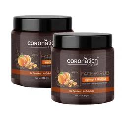 COROnation Herbal Set of 2 Apricot & Walnut Face Scrub with Sunflower Oil - 100g each-19