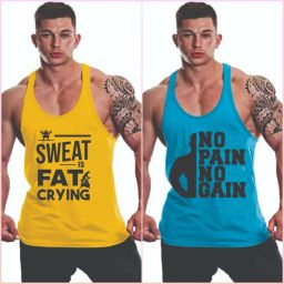 Pack of 2 MASCARI GYM VEST Men Vest-image-69