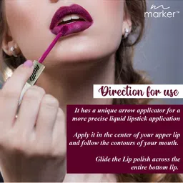 BeautyRelay London Marker 24 Hours Comfortable Color 2 In 1 Matte Lipstick 5g - Fuchsia 10 image 4