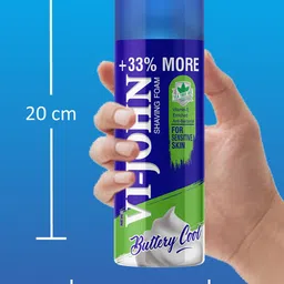 VI-JOHN Men Set of 2 Buttery Cool Shaving Foam with Vitamin E 400 g & 100 g image 5