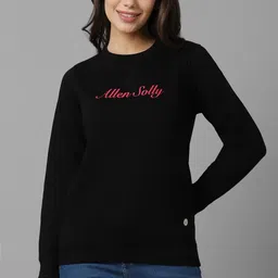 allen solly Women Full Sleeve Solid Sweatshirt-picture-29