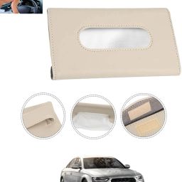Universal Leatherite Rectangle Beige Tissue Box For Car/office/Home-222 Vehicle Tissue Dispenser-image-46