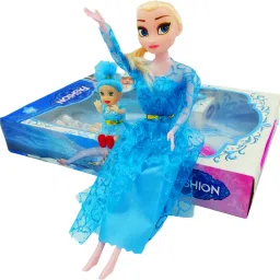 Elsa Doll With shoes, accessories and small doll-image-33