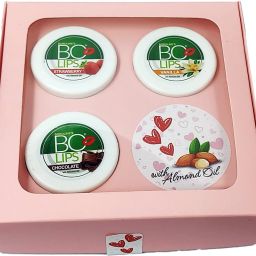 BO LIPS GIFT BOX | 24 Hrs Mosturize, Smoochy Lip Balm, Flavoured Chocolate, Strawberry, Vanilla-image-3