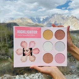 SKINPLUS All-in-One Makeup Book, 4-Layer Foldable Palette, Multi Shades, Contour, Blush, Highlight, Eyeshadow with Lipstick (Butterfly) image 3