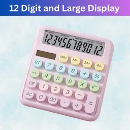 Desktop Calculator, 12-Digit Large LCD and Large Buttons for Office, Homes U241 Basic Calculator-image-83