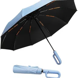Auto Open 3 Fold Umbrella For Protection Against Rain Sun+UV Rays with cover Umbrella-10