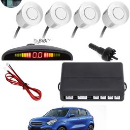 Car Reverse Parking White Sensor With Led Display/Buzzer-54 White 4Parking Sensor Increased Safety For Passengers Universal For Car-54 Parking Sensor-image-0