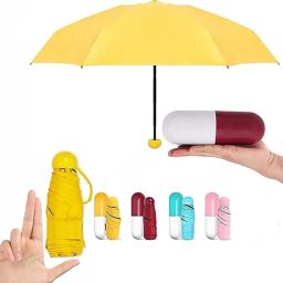 Foldable Mini Cute and Small Capsule Design Umbrella with Capsule Case Umbrella-image-67