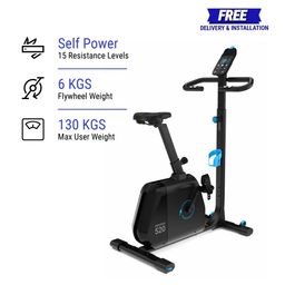 Exercise Bike EB520, Self Powered, 6kg Flywheel, Smart, 15 Levels, Max 130kg-15