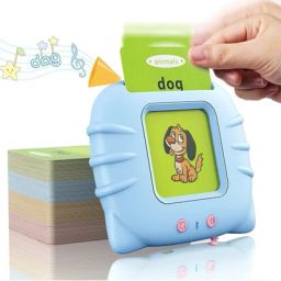 Colorful Double-Sided Flash Cards, Rechargeable Montessori Educational Cards A8-13