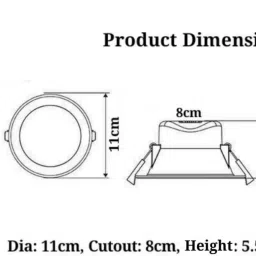 mnlight 9 W Basic Round Plug & Play LED Bulb image 4