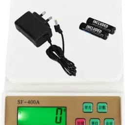 RTB 400A Electronic Digital 1Gram-10 Kg Weight Scale Lcd Kitchen Weight Scale Machine Measure for measuring fruits,shop,Food,Vegetable,vajan,offer,kata,weight machine Weighing Scale for grocery,kata,taraju,shop,computer kata,tarazu,jewellery,sabzi, Weighing scale Weighing Scale (White) WITH ADAPTOR Weighing Scale-10