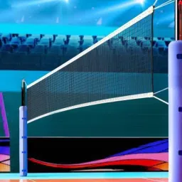 lcarno DAG-78 Volleyball Net Cotton Quality Pack of 1 Volleyball Net image 2