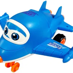 Mini Friction Power Aeroplane Toy with De-Formation Robot Function for Kids|K36-14