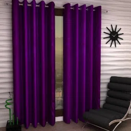 213 cm (7 ft) Polyester Semi Transparent Door Curtain (Pack Of 2)-15