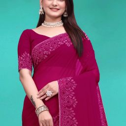 Embellished Bollywood Georgette Saree-image-96
