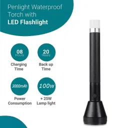 idoleshop Lithium Battery Long Range Led Light with 3000mAh Battery Torch image 2