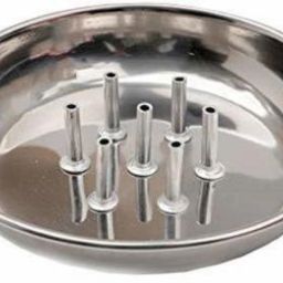Stainless Steel Agarbatti Stand with Plate Stainless Steel Incense Holder-0