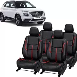 PU Leather Car Seat Cover For Hyundai Venue-image-46